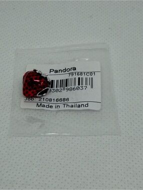 Pandora Seeded Strawberry Fruit Charm 791681C01